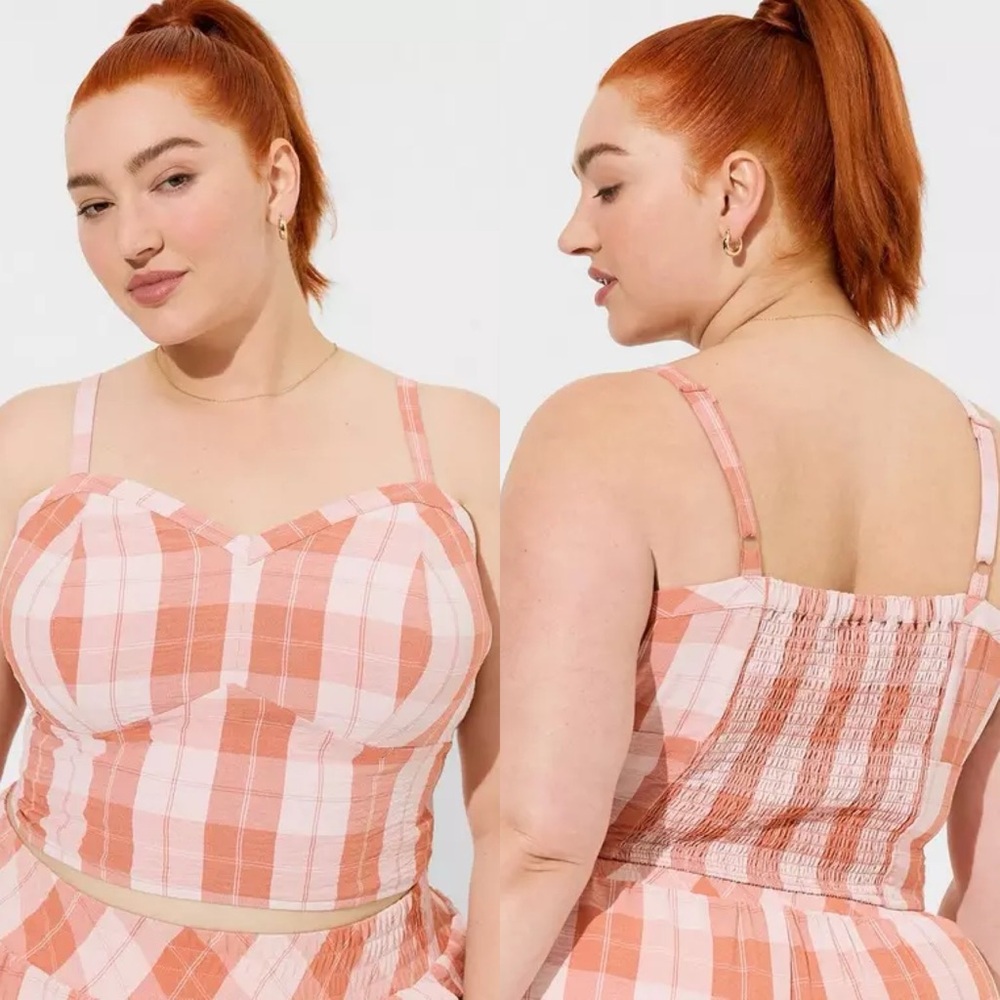 Torrid | Seersucker Sleeveless Bralette Top